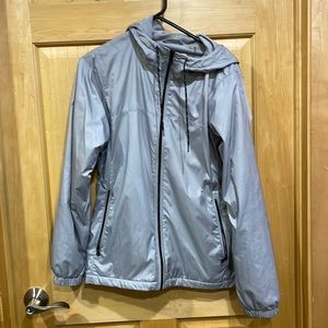 Calvin Klein gray windbreaker fleece lined full zipper size S